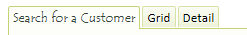 Modified Search pane Label